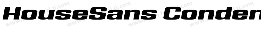 HouseSans CondensedBlackItalic字体转换